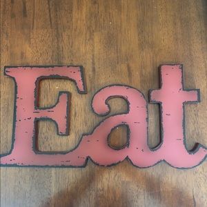 Red “Eat” sign